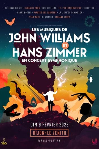 afiche LES MUSIQUES DE JOHN WILLIAMS ET HANS ZIMMER